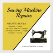 おしゃれなミシン修理屋さん ウィンドウサイン (シート)