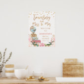 おしゃれなミス・トゥ・ミセス ブライダルシャワー ウェルカムサイン ポスター (キッチン)