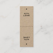 おしゃれなミニギフタグ 2個セット スキニー名刺 (正面)