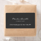 おしゃれなミニマリスト グレー カラー ラベル (インサイチュ)