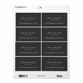 おしゃれなミニマリスト グレー カラー ラベル (フルシート)