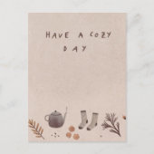 おしゃれなミニマルな日々を願うポストカード ポストカード (正面)