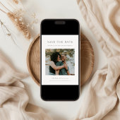 おしゃれなミニマルモダン写真ウェディング セーブザデート