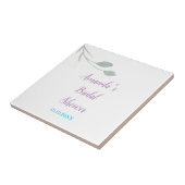 おしゃれなミニマル ブライダルシャワー フラワーデザイン タイル (側面)