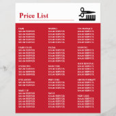 おしゃれなメイクデザイン、美容師、ビューティーサロン チラシ (裏面)