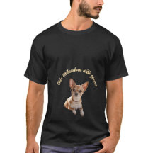 おしゃれなメガネのチワワTシャツ