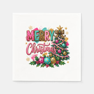 おしゃれなメリークリスマス スタンダードカクテルナプキン