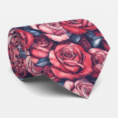 おしゃれなメンズへのプレゼント ローズ ネクタイ (ロール)