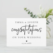 おしゃれなモダンなデザイン 結婚おめでとう カップル 新婚 (スタンド正面)