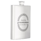 おしゃれなモダンなパーソナライズドバチェラーパーティー フラスク (右)