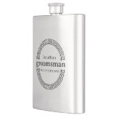 おしゃれなモダンなパーソナライズドバチェラーパーティー フラスク (左)