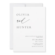 おしゃれなモダンな黒と白の結婚式