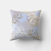 おしゃれなモダンアブストラクトフラワーボタニカル クッション (裏面)