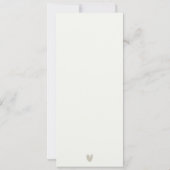 おしゃれなモダンアートデコホワイトシルバー カップルシャワー 招待状 (裏面)