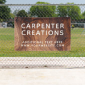 おしゃれなモダンウッドカーペントリー建築 横断幕 (インサイチュ)