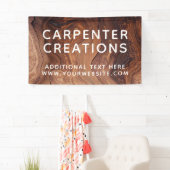 おしゃれなモダンウッドカーペントリー建築 横断幕 (インサイチュ)