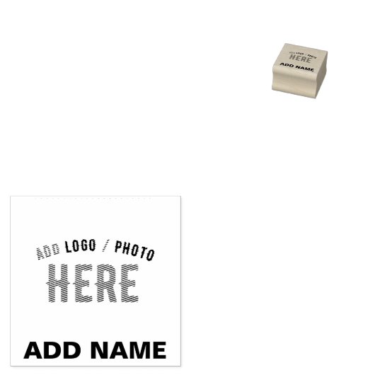 おしゃれなモダンカスタマイズブラウン本物ブランド ラバースタンプ (押印)