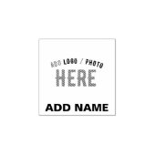 おしゃれなモダンカスタマイズブラウン本物ブランド ラバースタンプ (インプリント)