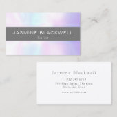 おしゃれなモダンパール背景 名刺 (正面/裏面)