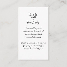 おしゃれなモダンミニマリストニュートラルベビーシャワー エンクロージャーカード