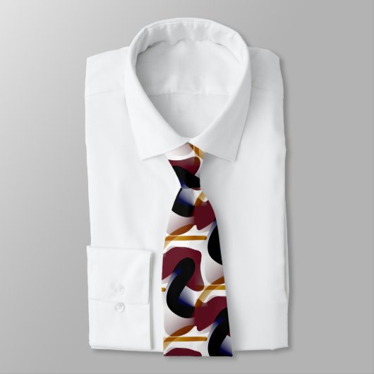 おしゃれなモダン幾何学的な洗練されたイニシャル ネクタイ (タイ)