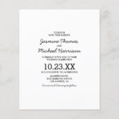 おしゃれなモダン4枚写真ウェディング招待状 (裏面)