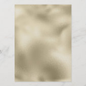 おしゃれなモダン ネイビーブルー ゴールド ラグジュアリー ウェディング メニュー (裏面)