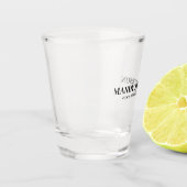 おしゃれなモダン ミニマル 名前を追加 ショットグラス (左)