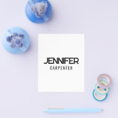 おしゃれなモダン ミニマル 名前を追加 チラシ (シングル)