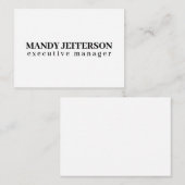 おしゃれなモダン ミニマル 名前を追加 ノートカード (正面/裏面)