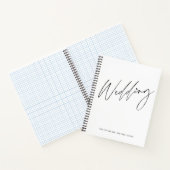 おしゃれなモノクロの結婚式計画ノート ノートブック (内部)