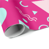 おしゃれなモノグラムラブ独身パーティー ラッピングペーパー (ロールコーナー)