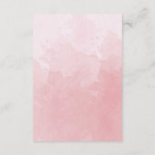 おしゃれなモノグラム ダスティーローズ 出欠オンラインQRコード エンクロージャーカード (裏面)