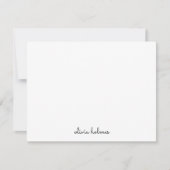 おしゃれなモノグラム 現代的 お洒落 ノートカード (正面)