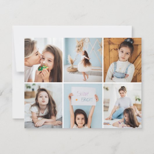 おしゃれなモノグラム 現代的 お洒落 ノートカード (裏面)