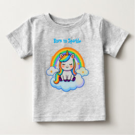 おしゃれなユニコーン - コットン ベビーTシャツ