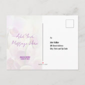 おしゃれなユニークな卒業お礼ポストカード 案内ポストカード (裏面)