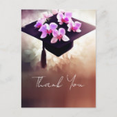 おしゃれなユニークな卒業お礼ポストカード 案内ポストカード (正面)