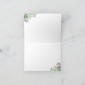 おしゃれなユーカリの葉の感謝カード サンキューカード (内部)