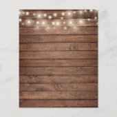 おしゃれなラインディングのモノグラム カップルシャワー 招待状 (裏面)