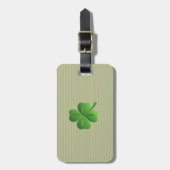おしゃれなラッキークローバー ラゲッジタグ (正面縦)