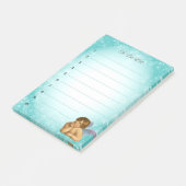 おしゃれなラファエル天使のライトブルーグラデーション ポストイット (アングル)