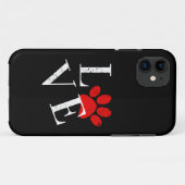 おしゃれなラブドッグの肉球 Case-Mate iPhoneケース (裏面(横))