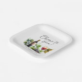 おしゃれなラブワイナリー ウォーターカラー プレート (傾斜あり)