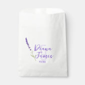 おしゃれなラベンダーウェディング フェイバーバッグ (正面)