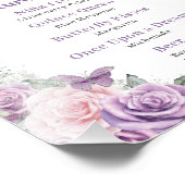 おしゃれなラベンダー ピンクの花のキンチャネラ バーのドリンク メニュー フォトプリント            (角)