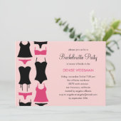 おしゃれなランジェリー ブライズメイド パーティー 招待状 (スタンド正面)