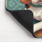 おしゃれなリアル3Dビーグル犬カラフルボーダー マウスパッド (コーナー)