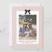 おしゃれなリボン写真 シーズンカード (正面)