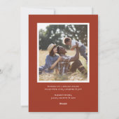 おしゃれなリボン写真 シーズンカード (裏面)